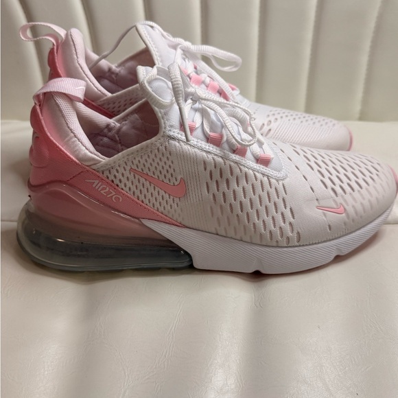 Nike Air Max 270 Pink and White Trainers - Picture 1 of 4